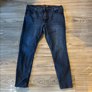 Old Navy Dark Indigo Rockstar Super Skinny Jeans 16